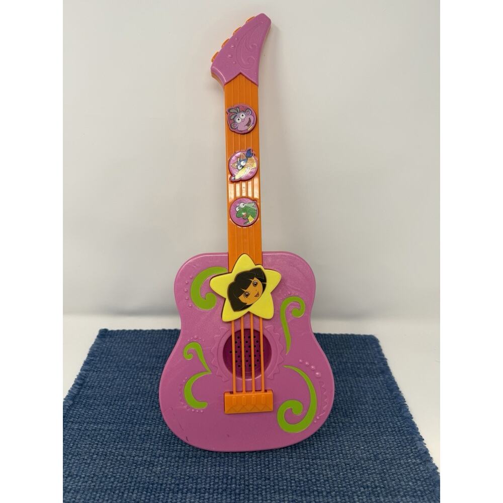Dora The Explorer Musical Guitar Instrument TESTED 2009 Mattel Oo Man